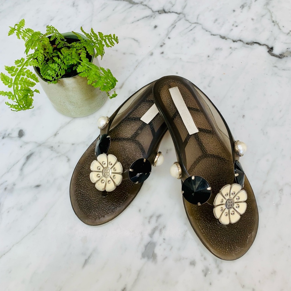 BCBG MaxAzria Jeweled Sandals - Size 5B